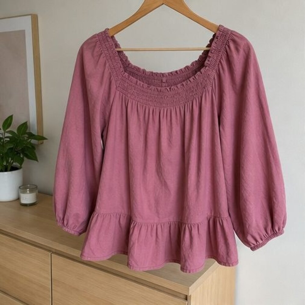 Lilac Button Blouse